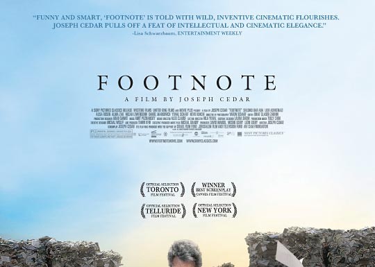 Footnote – Trailer și Poster