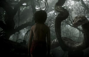 THE JUNGLE BOOK - (L-R) MOWGLI and KAA. ©2015 Disney Enterprises, Inc. All Rights Reserved.