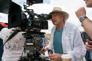 Director Robert Zemeckis on the set of Allied from Paramount Pictures.