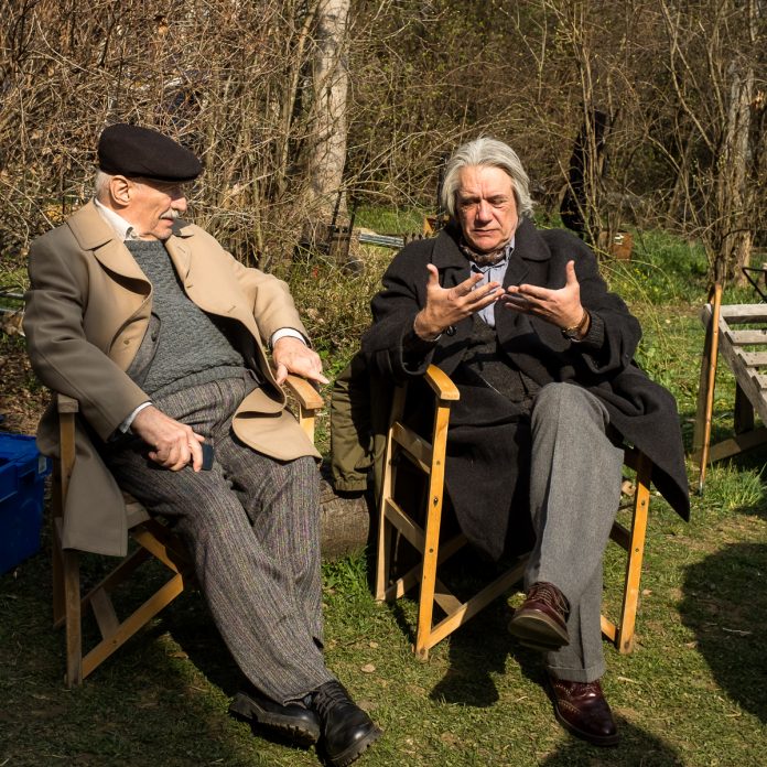 Victor Rebengiuc si Marcel Iures platouri de filmare Octav crediti foto Adi Marineci