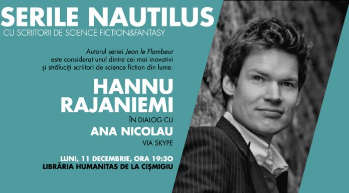 Serile Nautilus SF: scriitorul Hannu Rajaniemi în dialog cu Ana Nicolau via skype