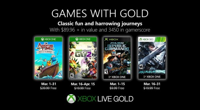 Jocurile gratuite pentru abonații Xbox Live Gold pentru martie 2019