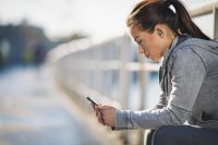 Young woman exercising outdoors