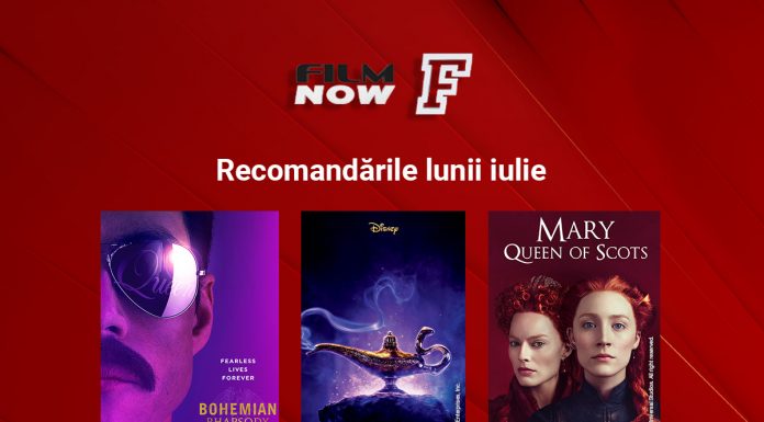 Iulie este luna super-producțiilor și a premierelor la Film Now: Bohemian Rhapsody, Aladdin și – în premieră TV pe micul ecran – Mary, Regina Scoției