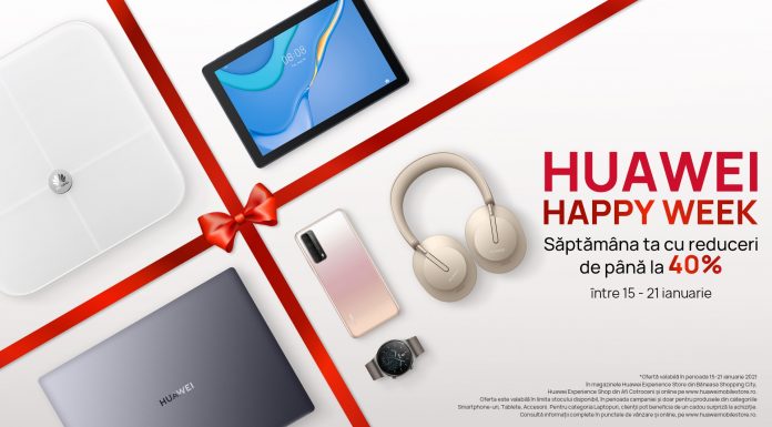 Huawei lansează Happy Week cu oferte speciale și reduceri de până la 40%