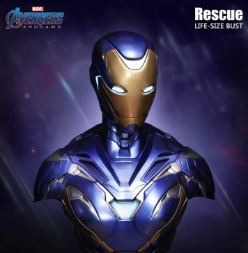 Queen Studios anunță bustul 1:1 Iron Man Mark 49 Rescue