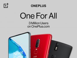 OnePlus atinge pragul de 3 milioane de utilizatori înregistrați pe oneplus.com în Europa