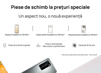Noua campanie Huawei „Piese de schimb la prețuri speciale” permite repararea telefonului sau a tabletei la un cost redus