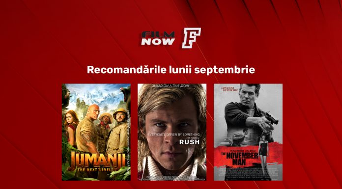 În septembrie, ai acțiune cât pentru toată toamna la Film Now: Jumanji: The Next Level, Rush și The November Man