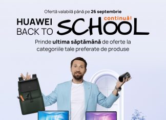 Ultima săptămână a campaniei Back To School vine cu oferte la toate categoriile de produse Huawei