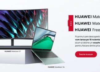 Ecosistemul Huawei se extinde cu un nou laptop, noi căști earbuds și monitoare de gaming