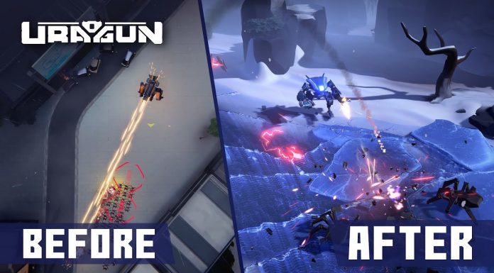 Uragun, top-down shooter-ul dinamic dezvăluit în noul video intitulat „Before vs After”