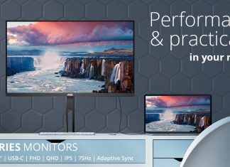 Pentru biroul elegant de acasă AOC lansează noua gamă de monitoare V5 cu USB-C