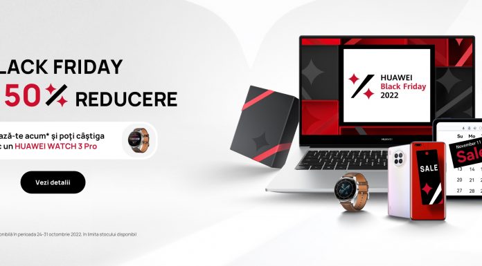HUAWEI Store pornește campania de Black Friday cu reduceri de până la 50% și oferte avantajoase