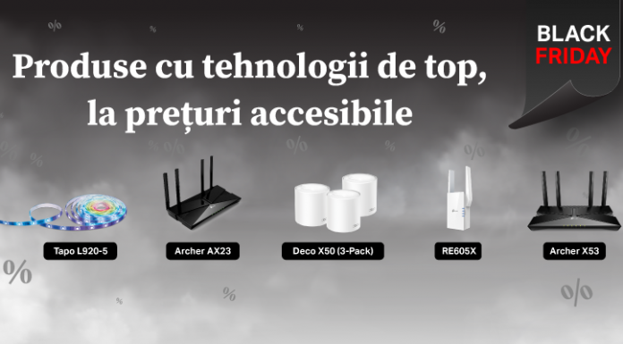 TP-Link a pregătit pentru Black Friday produse de top la prețuri speciale, cu reduceri de până la 35%