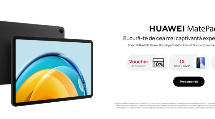 HUAWEI MatePad SE de 10,4 inchi prezintă o experiență complet nouă de divertisment la domiciliu