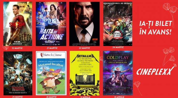 Bilete pentru cele mai așteptate spectacole ale primăverii, disponibile în avans la Cineplexx