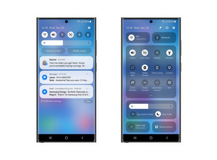 One UI 6 Beta Quick Panel