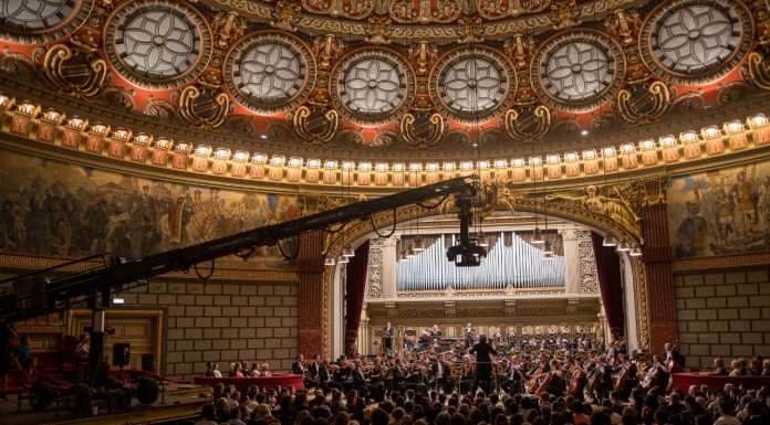 Primele imagini din filmul Cravata Galbenă, inspirat din viața dirijorului Sergiu Celibidache, au fost lansate oficial