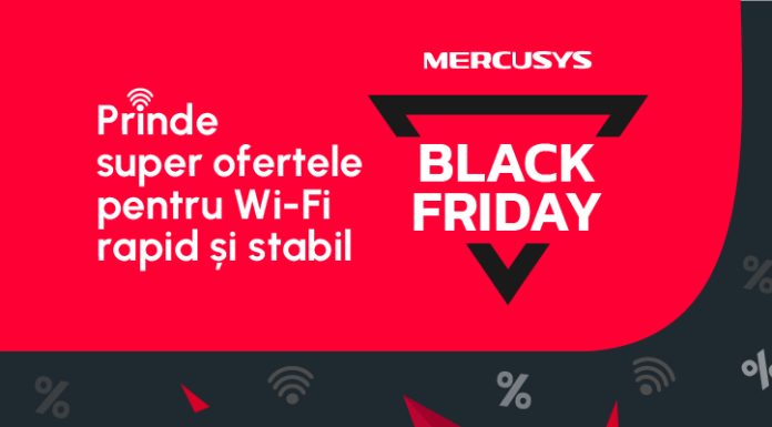 Dispozitive Mercusys cu tehnologii Wi-Fi avansate la prețuri promoționale de Black Friday
