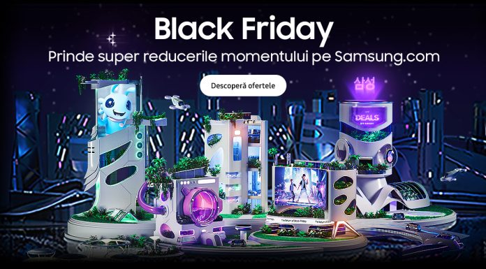 Trei zile întregi de oferte și distracție cu Black Friday pe site-ul oficial Samsung