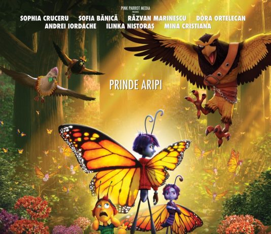 Povestea Magică a Fluturilor, animația dublată de Sofia Maria Bănică, fiica Andreei Bănică, rulează în cinematografe
