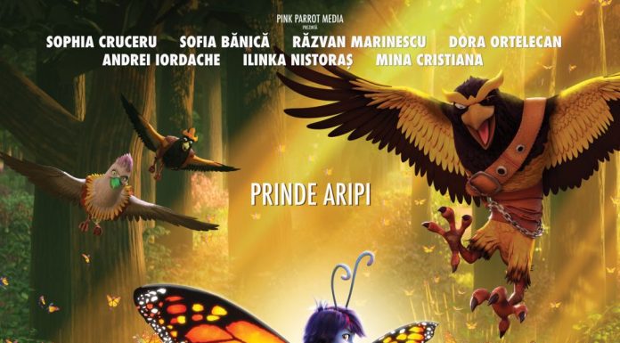 Povestea Magică a Fluturilor, animația dublată de Sofia Maria Bănică, fiica Andreei Bănică, rulează în cinematografe