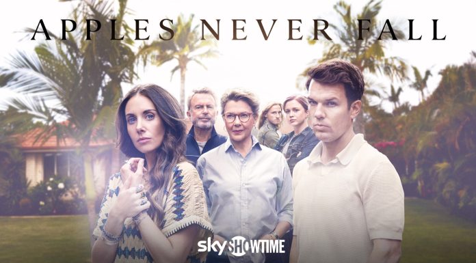 Serialul dramă, cu o distribuție de excepție, Apples Never Fall (Merele nu cad niciodată), va fi disponibil exclusiv pe SkyShowtime începând cu 23 aprilie