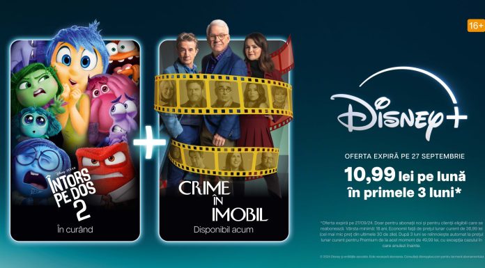 Disney+ – Ofertă specială în perioada 12 – 27 septembrie