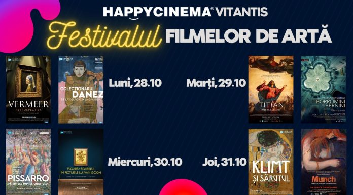 Festivalul filmelor de artă la Happy Cinema Vitantis: o călătorie vizuală prin marile capodopere ale lumii!
