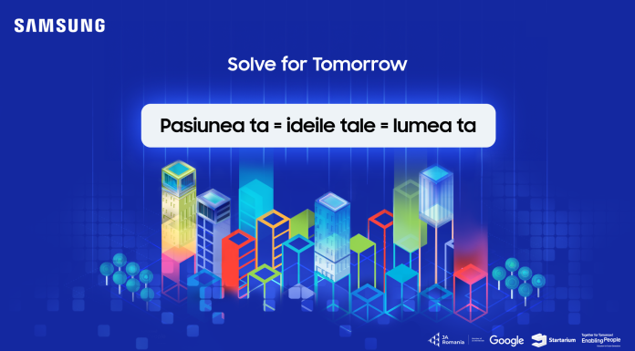 Samsung România lansează a patra ediție a competiției naționale „Solve for Tomorrow” pentru tineri pasionați, cu idei inovatoare