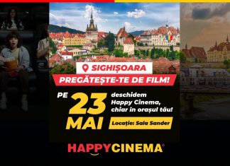 Happy Cinema aduce magia filmului la Sighișoara: noul cinematograf își deschide porțile săptămâna aceasta!