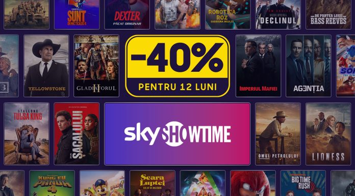 SkyShowtime oferă o reducere de 40% valabilă 12 luni în România