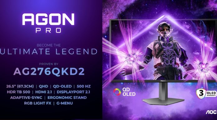 AGON PRO AG276QKD2: performanță esports la 500 Hz și calitate QD-OLED premium