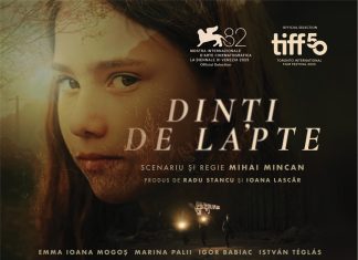 Filmul „Dinți de lapte”, în regia lui Mihai Mincan, prezentat în premieră națională la Bucharest International Film Festival pe 19 septembrie, după premierele internaționale de la Veneția și Toronto