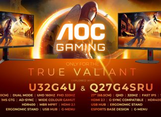 Două noi monitoare AGON by AOC, un singur scop: performanță la 320 Hz