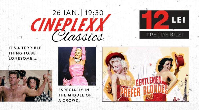 Cineplexx Classics prezintă „Gentlemen Prefer Blondes” cu doar 12 lei biletul pe 26 ianuarie!