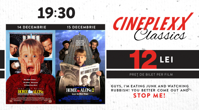 Cineplexx Classics prezintă: Home Alone & Home Alone 2: Lost in New York cu doar 12 lei biletul!