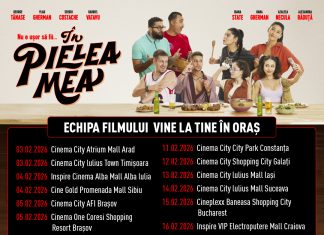 Echipa comediei „În pielea mea” se pregătește de întâlnirea cu publicul din țară! Prima proiecție la CINEMA CITY a comediei „În pielea mea” – aplaudată cu entuziasm de vedete și influenceri!