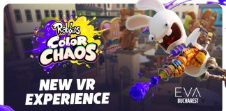 De 1 iunie, copiii și părinții intră într-o bătălie cu vopsea în noul joc VR Rabbids: Color Chaos la EVA București