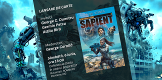 Un jurnalist de investigație și patru autori vorbesc despre AI-ul care va cuceri lumea. Nu e o glumă. E lansarea romanului SAPIENT. La Bookfest