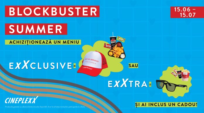Cineplexx te accesorizează pentru vară cu Blockbuster Summer