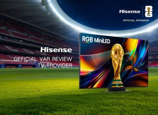 Hisense RGB MiniLED susține tehnologia VAR la Cupa Mondială FIFA 2026