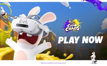 EVA și Ubisoft aduc la București Rabbids: Color Chaos, noul joc VR în care părinții și copiii cuceresc arena cu vopsea colorată