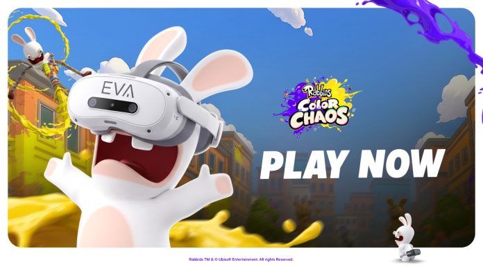 EVA și Ubisoft aduc la București Rabbids: Color Chaos, noul joc VR în care părinții și copiii cuceresc arena cu vopsea colorată