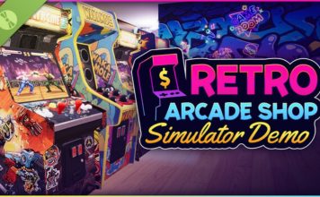 Retro Arcade Shop Demo: “Nostalgia anilor ’80 trecută prin filtrul unui mop și al unui sac de gunoi”