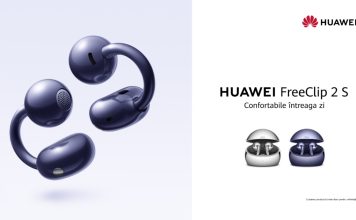 HUAWEI lansează noile căști FreeClip 2 S: Fuziunea dintre modă și tehnologie, pusă în evidență de o estetică luminoasă