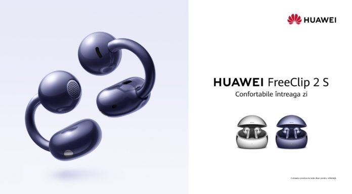 HUAWEI lansează noile căști FreeClip 2 S: Fuziunea dintre modă și tehnologie, pusă în evidență de o estetică luminoasă