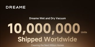 DREAME: Aspiratoarele verticale Wet & Dry depășesc pragul de 10 milioane de unități livrate la nivel mondial