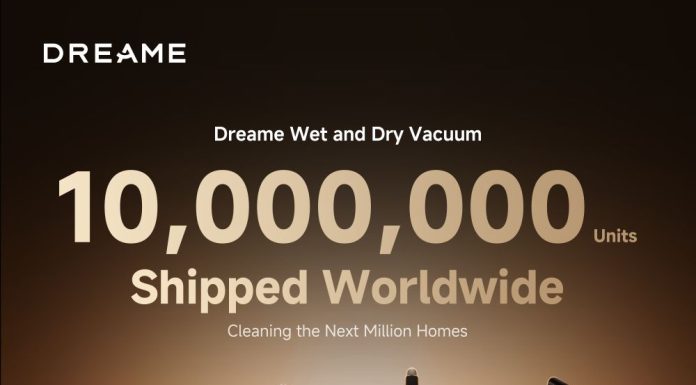 DREAME: Aspiratoarele verticale Wet & Dry depășesc pragul de 10 milioane de unități livrate la nivel mondial